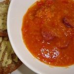 Spicy Tomato, Lentil and Chorizo soup healthy food ideas