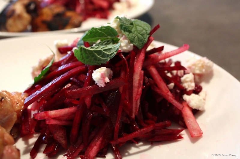 Crunchy Beetrot Salad with Pear and Feta Healthy food ideas