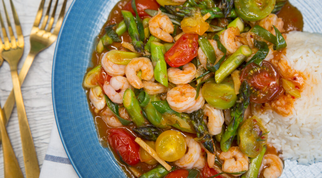 Sweet and Sour Chilli Prawns