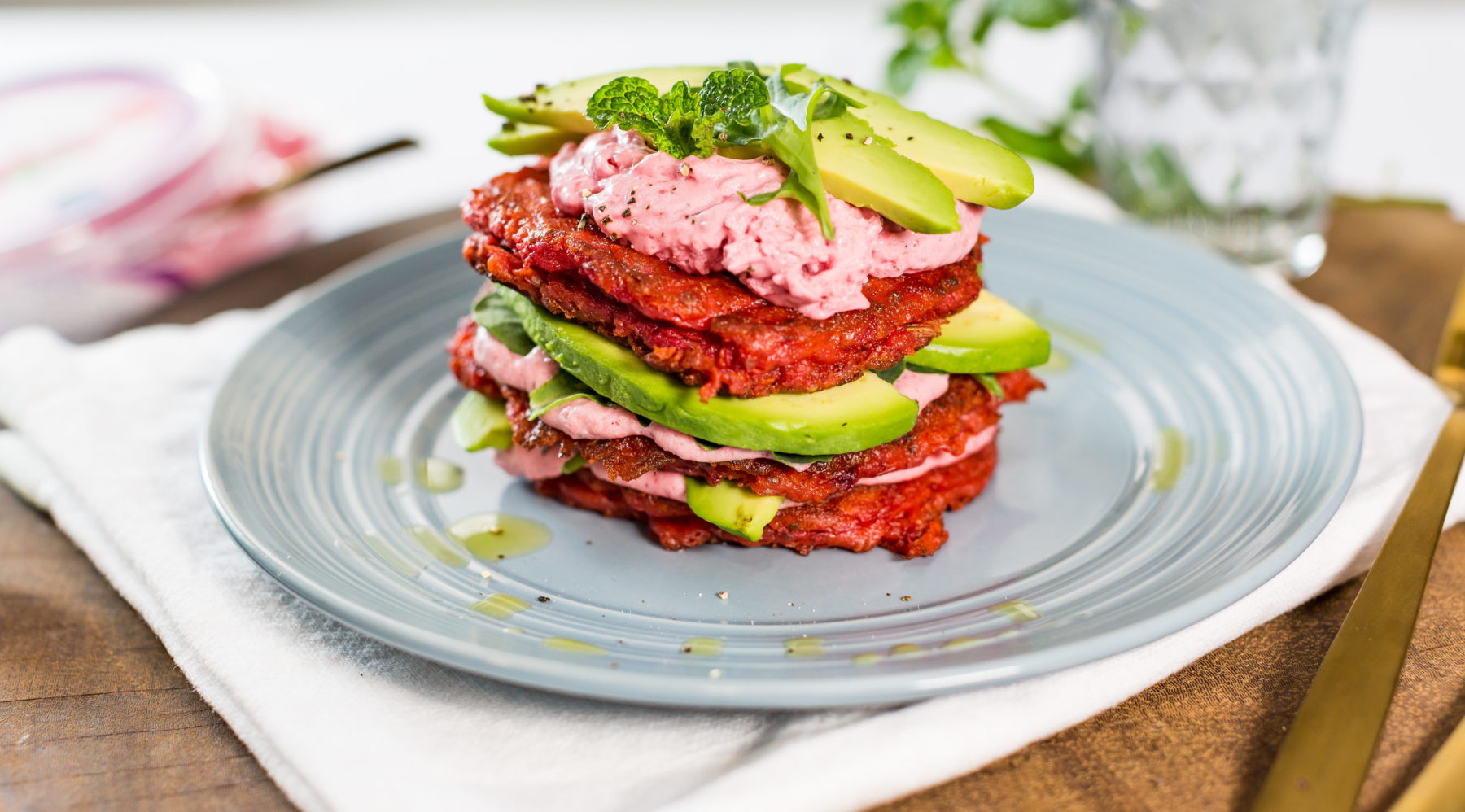 Beetroot and Chia Fritters
