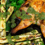 Butterfly Chicken with Courgette & Kale Salsa Verde