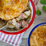 Chicken, Ham and Mushroom Pot Pies