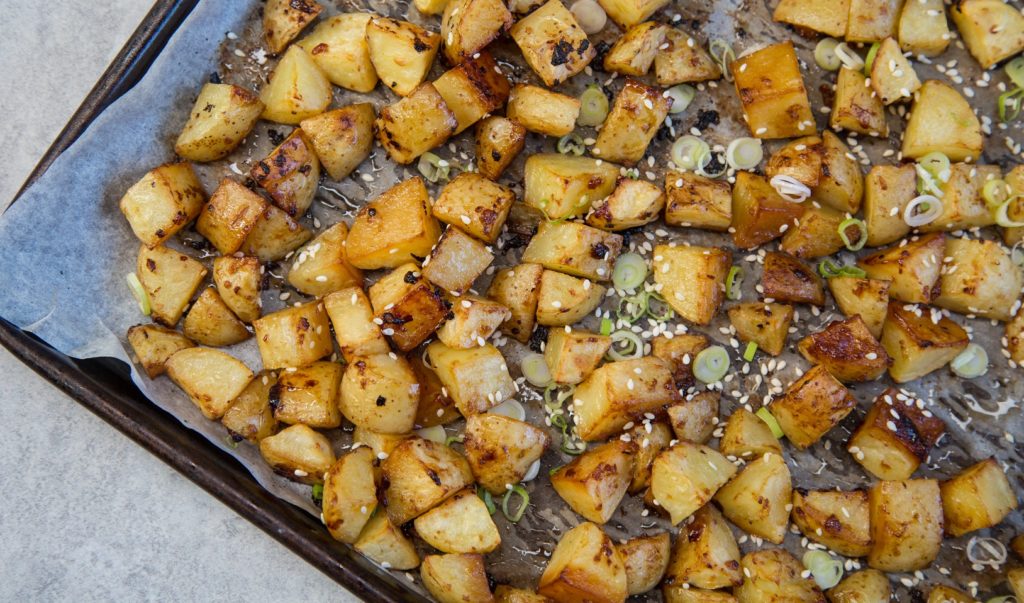 Garlic and Soy Roasted Potatoes
