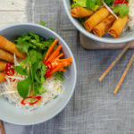 Vietnamese spring roll vermicelli salad