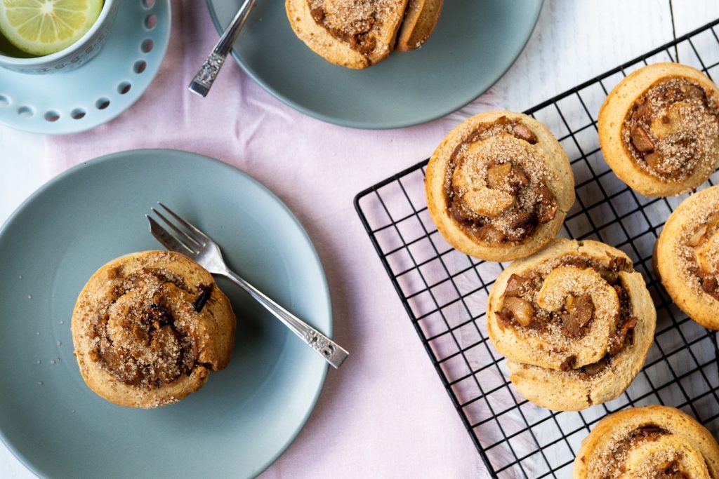 Apple Crumble Cinnamon Scrolls