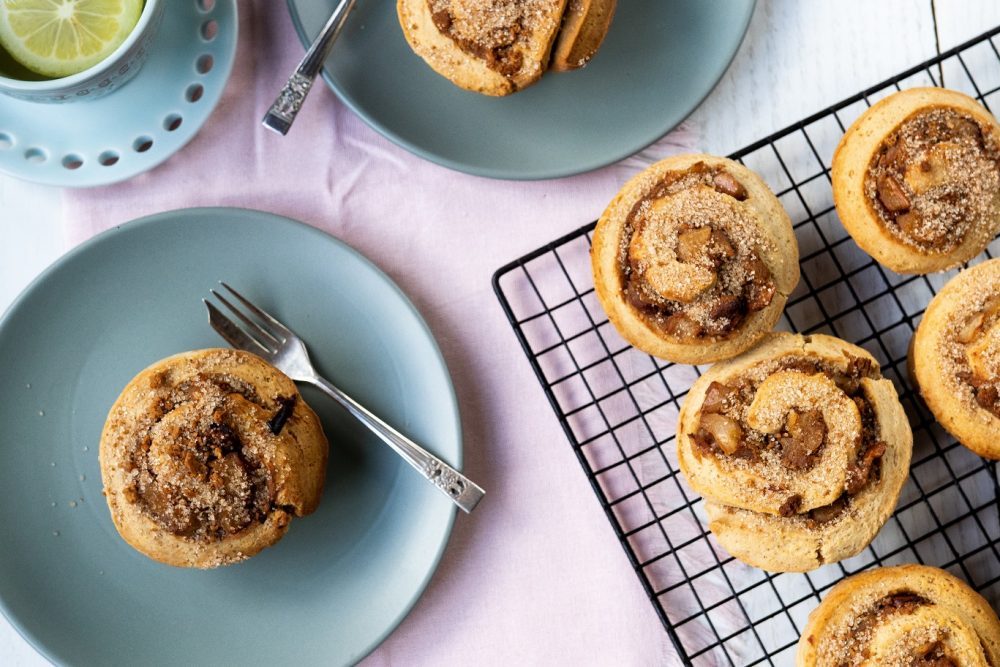 Apple Crumble Cinnamon Scrolls