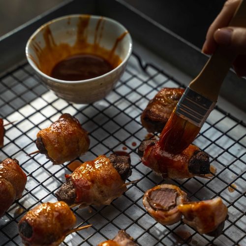 Bacon Wrapped Venison Bites - Buy This Cook That