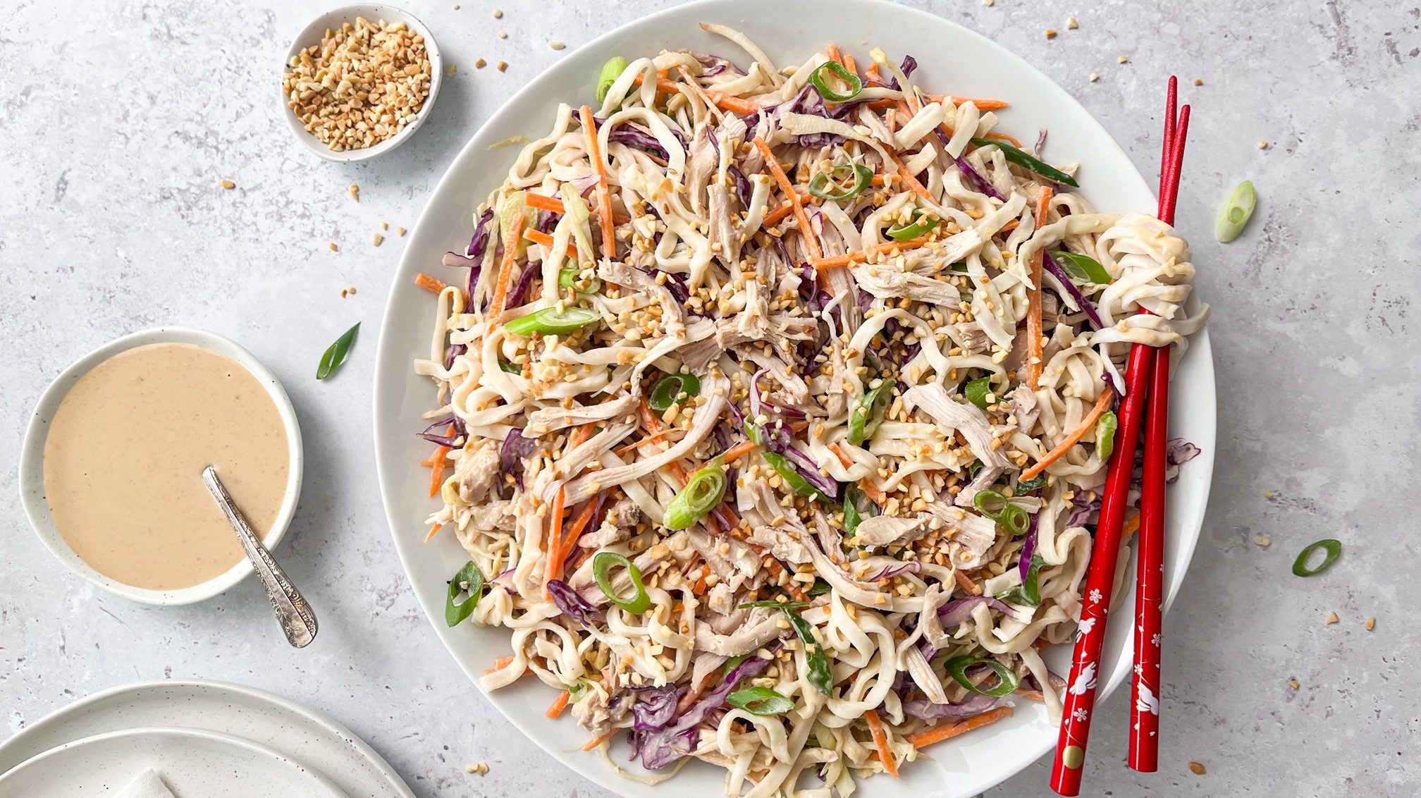 Chicken satay noodle salad | Fresh recipes NZ