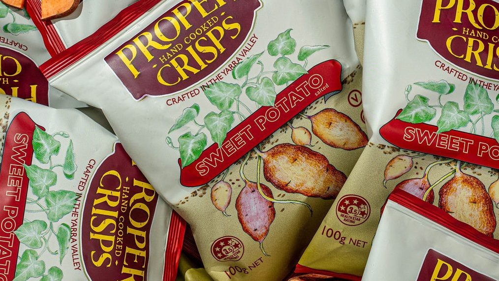Proper Crisps Sweet Potato, RRP$5.00 (3)