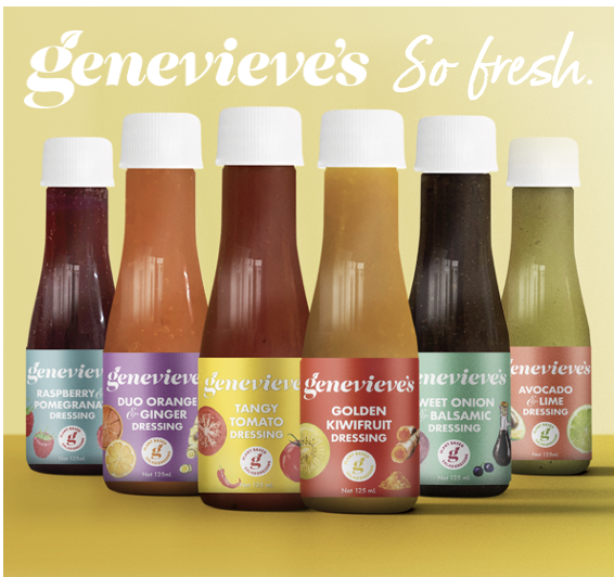 Genevieve's plant-based dressings range with So Fresh tagline, Christmas must-haves