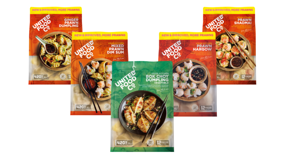 United Food Co. Dim sum and dumpling range, perfect for Christmas